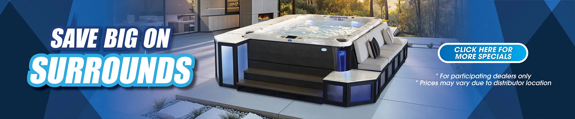 Calspas hot tub being used in a family setting - Mountain View