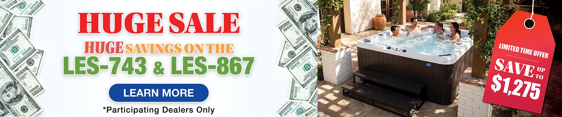 Calspas hot tub being used in a family setting - Mountain View